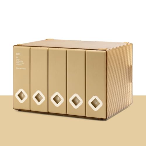 CD Case, 120 Capacity CD/DVD Case Holders Wallet Hard Plastic DVD Disc Cases Storage Binder for Car Home Office Travel (1, 120 Capacity Khaki) - color: 120 Capacity Khaki