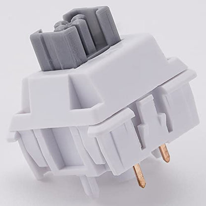 OOCTPK Chilkey Quiet Tactile Keyboard Switches, 50gf 5-Pin Pre Lubed Key Switch with POM Stem, Compatible with MX Keycaps for Mechanical Keyboard 35pcs - color: WS Switches-Silent Tactile-35pcs
