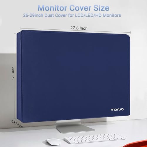 MOSISO Monitor Dust Cover 26, 27, 28, 29 inch Anti-Static Dustproof LCD/LED/HD Panel Case Computer Screen Protective Sleeve Compatible with iMac 27 inch, 26-29 inch PC, Desktop and TV, Royal Blue - color: Royal Blue, size: 26-29 inch