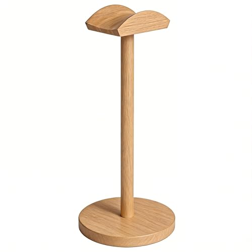 Headphone for Desk Hanger Holder Organizer Keeper Racks Storage Mount Gaming Headset Stand Premium Functional Craftmanship Headset Stand (Wood Tone) - color: wood tone