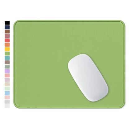 Hsurbtra Mouse Pad, Premium-Textured Square Mousepad 10.2 x 8.3 Inch, Stitched Edge Anti-Slip Waterproof Rubber Pretty Cute Computer Mat for Office Gaming Laptop Women Kids Grass Green - color: Grass Green, size: Square Mousepad (10.2" x 8.3")