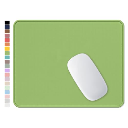 Hsurbtra Mouse Pad, Premium-Textured Square Mousepad 10.2 x 8.3 Inch, Stitched Edge Anti-Slip Waterproof Rubber Pretty Cute Computer Mat for Office Gaming Laptop Women Kids Grass Green - color: Grass Green, size: Square Mousepad (10.2" x 8.3")