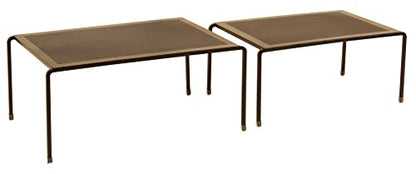 Deco Brothers Expandable Cabinet Shelf Organizer for Kitchen Cabinet and Counter, Bronze - color: Bronze