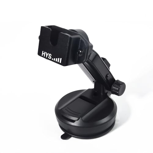 HYS SDS100 BCD436HP Universal Car Mount Dashboard & Windshield Suction Cup CB/GMRS Radio/Shoulder Speaker Mic Hanger Holder, Vehicle Suction Cups Holder for Scanner with Belt Clip&Round Knob Holder