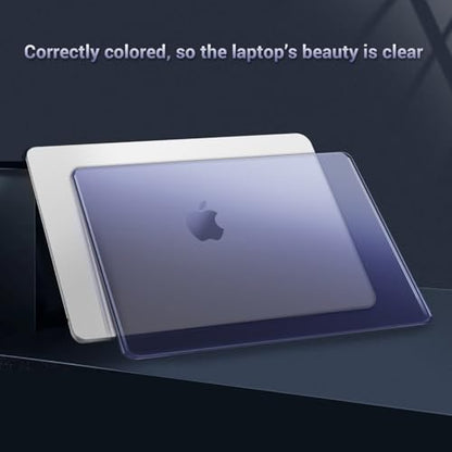 MOSISO Ultra-Thin & Seamlessly Closes Cover Compatible with MacBook Air 13 inch Case M5 M4 M3 M2 2026-2022 A3449 A3240 A3113 A2681, 2 in 1 Kit Anti-Fingerprints Shell for Mac Air 13.6, Navy Blue - color: Navy Blue