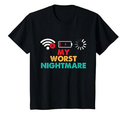 My Worst Nightmare - Gaming Lover Gamer Video Games T-Shirt - color: Black, size: 2T