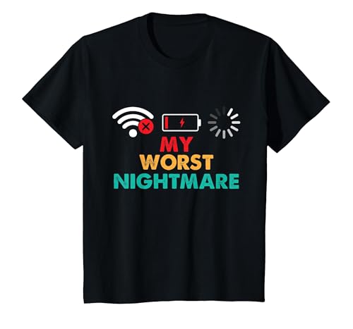 My Worst Nightmare - Gaming Lover Gamer Video Games T-Shirt - color: Black, size: Large