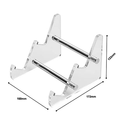Sumgsn Keyboard Display Stand, Keyboard Storage Stand, Keyboard Holder, White Transparent Acrylic Stand for Two Mechanical Keyboard - color: White