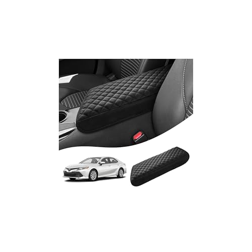 Shademax Center Console Cover for Toyota Camry 2018-2025 Accessories Armrest Cover Cushion Pad for Toyota Camry L/LE/SE/XLE/XSE Leather Armrest Seat Box Protector Anti-Scratch - size: For Toyota Camry 2018-2025