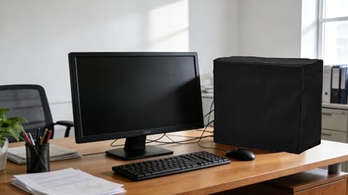 Computer CPU Dust Cover， PC Protection Case，with Adjustable Elastic Cord (10W x27D x20H)