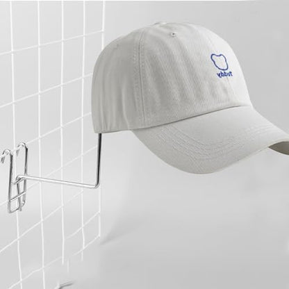 6-Pack Hat Displayer - Metal Gridwall Rack with Hooks for Retail & Home