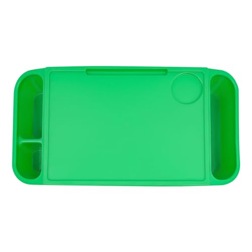 12 Pcs Kids Lap Desk Tray, Kindergarten Children's Tray with Side Pockets, Portable Lap Bed Table, Student Lap Desk, Plastic Breakfast Laptop Trays for Writing Eating Game Classroom Snacks Boy Girl