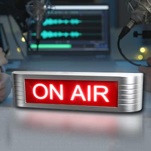 ON AIR Light UP Sign Recording Warning Sign for Studio| Radio Station|Office or home Decor |Door|Youtube|Bar Pub,Different Lighting Modes Wireless Using With Remote Control (On Air)