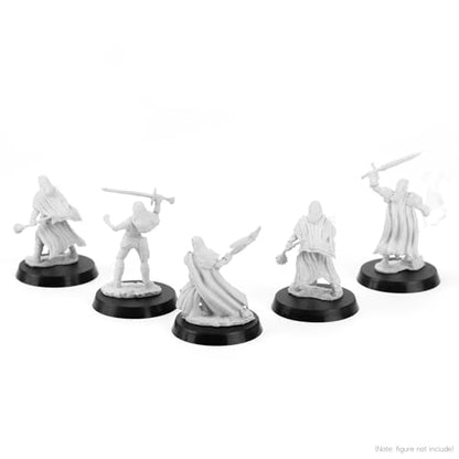 100Pcs 32mm/1.26inch Plastic Model Miniature Bases,4mm/0.16 Thick Circular War Figure Display Stands For Gaming Miniatures or Wargames Role Playing Board Game Figure Toy (100PCS-32mm-Black Round) - color: 100PCS-32mm-Black Round