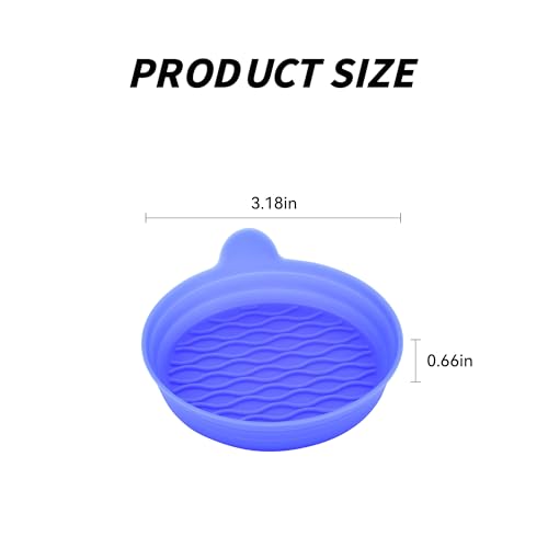 4PCS Car Cup Holder Coasters, Universal Silicone Non-Slip Insert Cup Coasters, Soft Wave Pattern Cup Holders, Car Interior Accessories for SUV, Truck, RV (Blue) - color: Blue