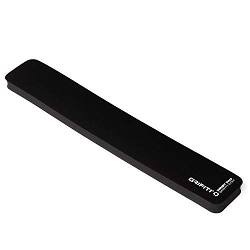 GRIFITI Fat Wrist Pad 17" x 2.75" x 0.75" Inches Wrists Rest for Standard Computer Keyboards Ergonomic Hand Pads Support Full Length Carpal Tunnel Resting Keyboard Rests Typing & Gaming Accessories - color: Black, size: 17" x 2.75" x 0.75"