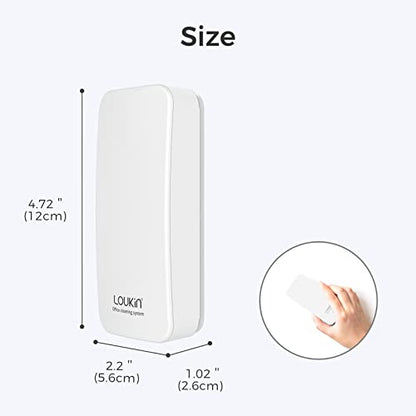 loukin 2 Pack Magnetic Dry Erase Eraser, Whiteboard Eraser, Glass Board Remover, 3.4 fl oz Whiteboard Cleaner * 2 Included, for Classroom, Home and Office Use (White) - color: White-2 Packs