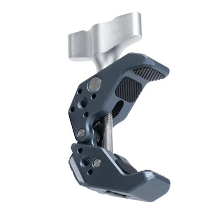 FALCAM Super Clamp, Crab-Shaped Super Clamp with 1/4", 3/8" and Arri Locating Pin Threaded Holes,T-Shaped Wingnut-F22A4801