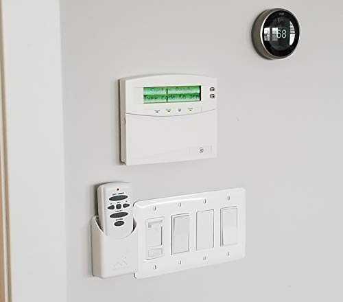 The No-Screwups Remote Control Holder by Mount Genie (White): Wall Mount with No Damaging Screws or Tape. Installs in Seconds on Any Light Switch. Great for TV, Ceiling Fan and Roku Remotes. - color: White