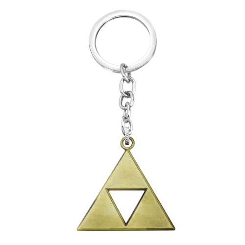 PLITI Video Game Inspired Gift Video Game Lover Gift Triangle Symbol Keychain For Gamer - color: Triangle Ky