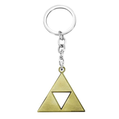 PLITI Video Game Inspired Gift Video Game Lover Gift Triangle Symbol Keychain For Gamer - color: Triangle Ky