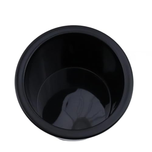 Dnyta 2Pcs 4.2" x 4" Black Plastic Cup Holder Insert, Sofa Recliner Car Seat Cups Holder Replacement, Poker Table Cup Holders, for Table, Sofa, Boats, Truck, Car - color: 2pcs, Black, size: 4.2" x 4", Bottom U-shaped groove