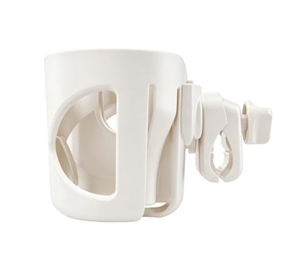 New Stroller Cup Holder for Stanley Quencher H2.0 (30 & 40 Oz. Models), Also Compatible with Stanley IceFlow (20 & 30 Oz. Models) - Almond White - color: Almond White