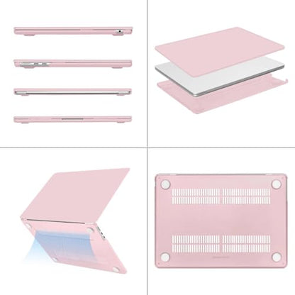 MOSISO Compatible with MacBook Air 13 inch Case M5 2026 M4 2025 M3 M2 2024-2022 A3449 A3240 A3113 A2681, Scratches-Resistant Protective Hard Shell for MacBook Air 13.6 inch Case, Baby Pink - color: Baby Pink
