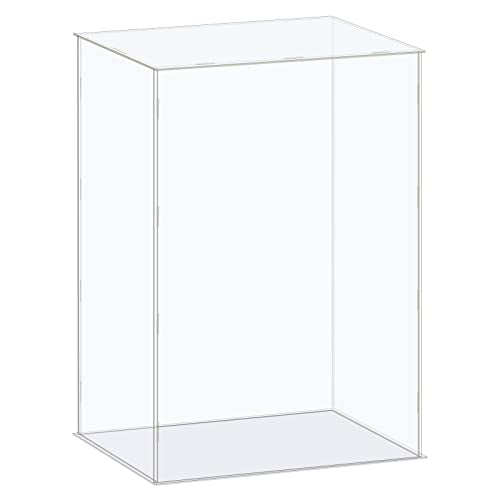 MECCANIXITY Acrylic Display Case Box Clear Dustproof Protection Showcase 14.1x6.3x16.1 Inch for Collectibles Display - size: 14.1x6.3x16.1 Inch