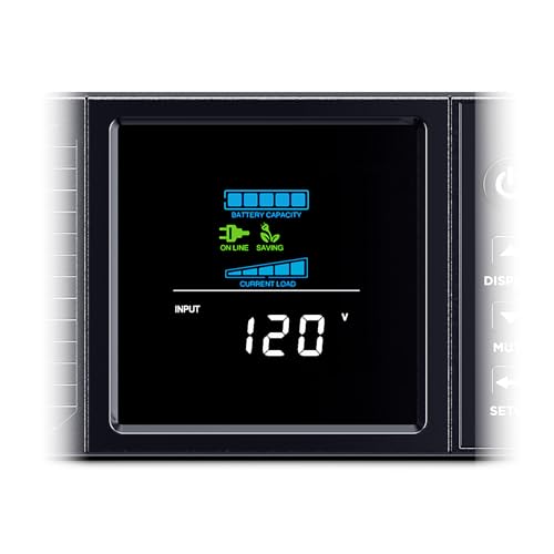 CyberPower CP2000PFCRM2U PFC Sinewave UPS Battery Backup, 2000VA/1200W, 8 Outlets, AVR, Short Depth 2U Rackmount, UL Certified - size: 2000VA, style: Rackmount 2U