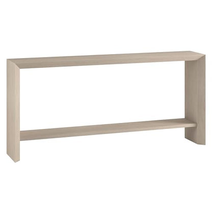 Henn&Hart 64" Modern Farmhouse Console Table, Sofa Table, Beech White - color: Beech White
