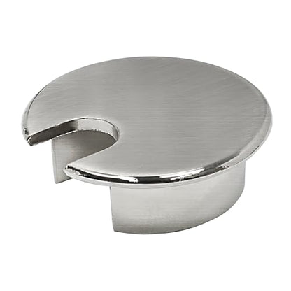 Desk Grommet 1-3/8" (35 mm), Desk Cord Hole Cover, Cable Grommet Metal Zinc Alloy Materilal, Desk Hole Grommet for Office and Home Table Cable, Detachable Cable Cord Organizer (Brushed Silver 1 Pcs) - size: 1-3/8" (35 mm), style: Brushed Silver