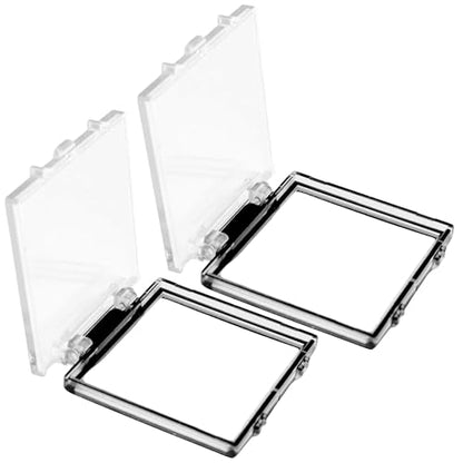 2 Pack PC Power Button Cover, Push Button Switch Cover Guard for Computer Desktop, Child Proof & Cat Proof Safety Protector – Dustproof Waterproof Collision Resistant Cap (Fits 50×50mm Square Hole)