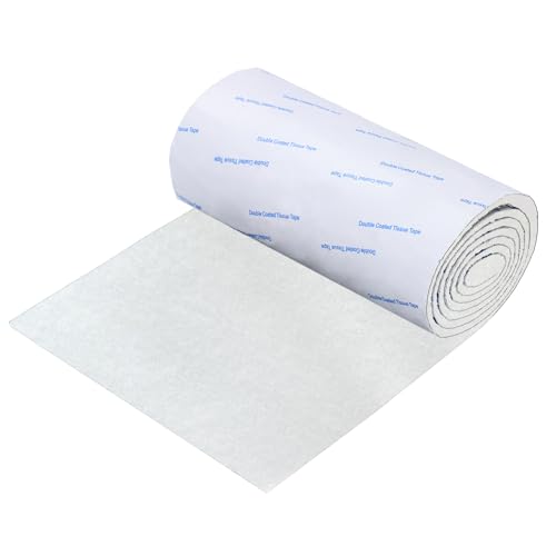 Felt Furniture Pads, Non Slip Self Adhesive Cuttable Felt Tape White Heavy Duty Felts Strip Roll for Protecting Hardwood Floors Chair Wall Protector (40 x 5 x 0.12 Inch) - color: White, size: 5" x 40" (1 Pack)