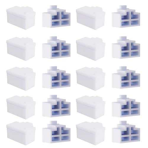 RJ11 Plug Protective Cover 20 Pcs Anti-Dust Protector Caps, Plug Protector Caps for RJ11 Female Ports and Computers Transparent Silica Gel - color: Transparent, size: RJ11
