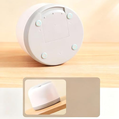 Small Desk mini Trash can Desktop Tiny Garbage can Office Waste Basket with lid with Bracket Home Office Bedroom Living Room Kitchen Garbage Sundries, Includes 90 Trash Bags(Beige-White) - color: Beige-White