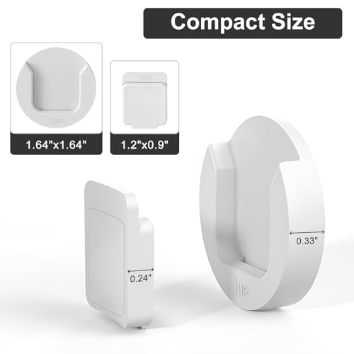YYILIS Magnetic Remote Control Holder Wall Mount, 4 Pack Upgrade Remote Control Organizers Storage Self-Adhesive TV Remote Control Caddy for Back of TV White - color: White