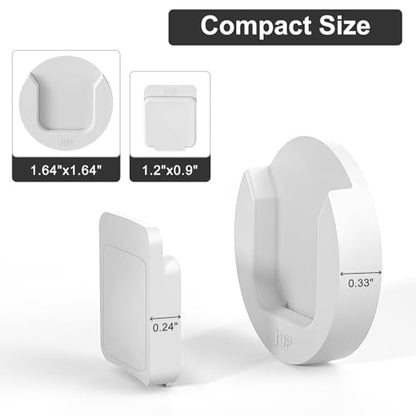 YYILIS Magnetic Remote Control Holder Wall Mount, 4 Pack Upgrade Remote Control Organizers Storage Self-Adhesive TV Remote Control Caddy for Back of TV White - color: White