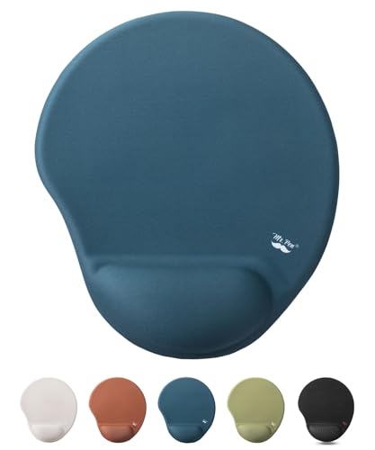 Mr. Pen- Ergonomic Mouse Pad with Wrist Rest | Breathable Fabric with Memory Foam Cushion, Non-Slip Rubber Base, Gel Mouse Pad with Wrist Support - color: Navy Blue