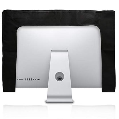 kwmobile Computer Monitor Cover Compatible with 27-28" monitor - Don't Touch My Screen White/Black