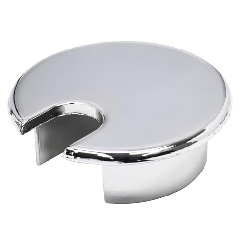 Desk Grommet 1-3/8" (35 mm), Desk Cord Hole Cover, Cable Grommet Metal Zinc Alloy Materilal, Desk Hole Grommet for Office and Home Table Cable, Detachable Cable Cord Organizer (Bright Silver 1 Pcs) - size: 1-3/8" (35 mm), style: Bright Silver