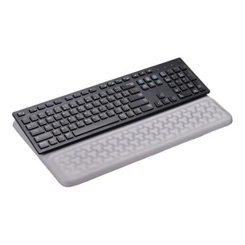 PATIKIL Computer Keyboard Stand with Wrist Rest, Computer Wrist Support Pad, Keyboard Stand Riser Holder Pad for Office Desk Gaming Home, Gray - color: Gray