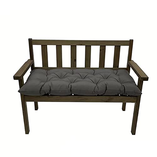 Outdoor Chair Cushions, Waterproof Tufted Bench Cushion for Outdoor Furniture, Garden Recliner Seat Cushions Waterproof Sofa Pads 40" x 20", Dark Grey, 1 Pack - color: Dark Grey