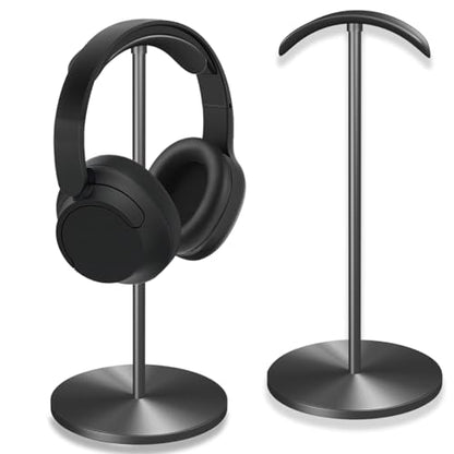 Headphone for Desk Hanger Holder Organizer Keeper Racks Storage Mount Gaming Headset Stand Premium Functional Craftmanship Headset Stand (Metallic Black) - color: metallic black