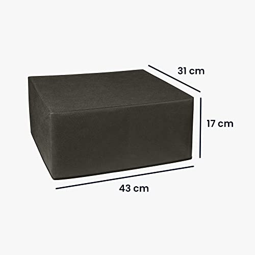 kwmobile Dust Cover Compatible with HP DeskJet 2755e / DeskJet 2720e / 2710e / 2820e / 2721e - Printer Case - Fabric Protector Cover - Dark Grey - color: Dark Grey