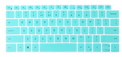 Keyboard Skin Compatible with 2020 Dell XPS 13 9300 9310 13.4 inch Laptop, Dell XPS 15 15.6” 9500 9510 9520 9530 & Dell XPS 17 inch 9700 9710 9720 9730, Dell Precision 5760 5770 5560 5560 (Mint) - color: Mint