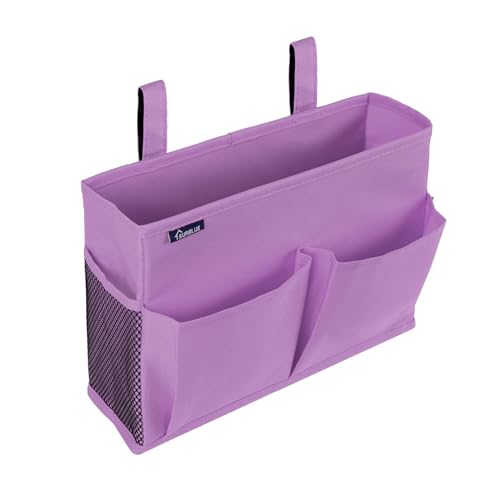 Surblue Caddy Hanging Organizer Bedside Storage Bag for Bunk and Hospital Beds, Purple, Small - color: Purple, size: Small