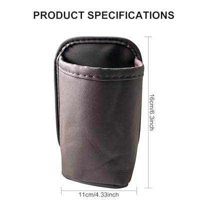 Universal Door Water Cup Holder, car Multi-Function Storage Rack, car seat Back Beverage Holder, Suitable for Water Cups, Mobile Phones, Drinks, Coffee, etc.(Brown) - color: brown