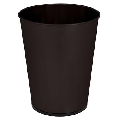 Bath Bliss 5 Liter Small Wastebasket | Round Open Top | Trash Can | Bathroom | Bedroom | Kitchen | Office | Dorm | Disposal Waste Bin | Garbage | Oil Rubbed Bronze - color: Bronze, size: 1 Pack
