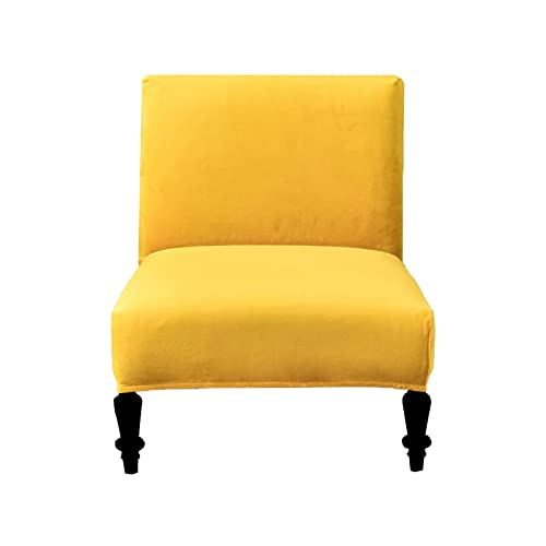 Eco-Ancheng Armless Chair Slipcover Removable Armless Accent Chairs Covers Washable Armless Slipper Chair Slipcover Printed Armless Chair Furniture Protector Covers for Living Dining Room Hotel - color: A21